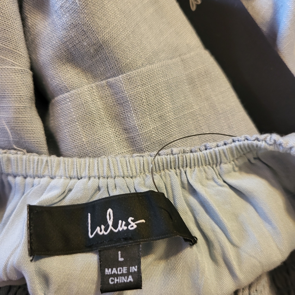 Lulu's Light Blue Tiered Mini Dress - Picture 4 of 4